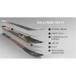 Rossignol Rallybird 104 Ti Skis Womens -Rossignol 1041014 000 6