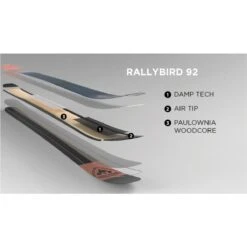 Rossignol Rallybird 92 Skis Womens -Rossignol 1041016 000 6